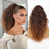 Almand Brown Claw clip Ponytails