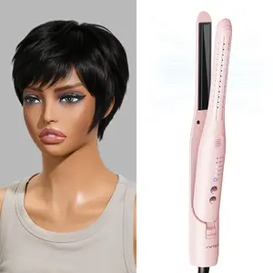 Wavytalk Pixie Wig & Cool Curl Styler Bundle – 100% Human Hair Wig + Airflow Curling Iron for Effortless Styling #SummerVibes