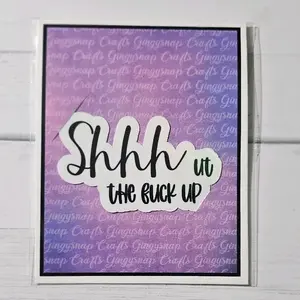 Shhhhh...ut The Fuck Up Holographic Sticker