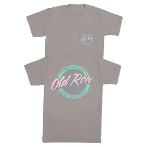 Old Row Men's Grey Circle Logo Pocket T-Shirt WROW3259