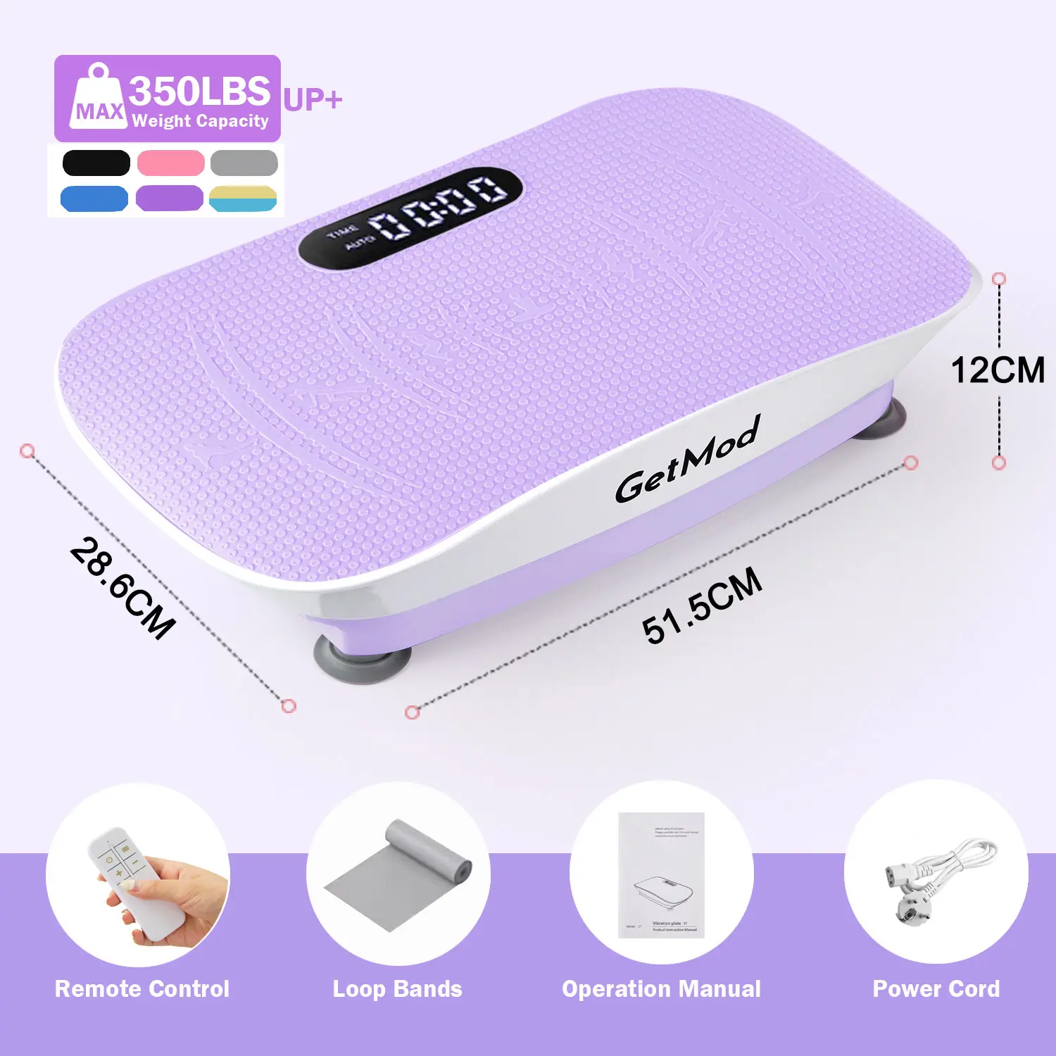 【Free Delivery】GetMod Pro Vibration Platform Exercise Machine, Full Body Home Fitness, Vibration Plate for Wellness & Circulation