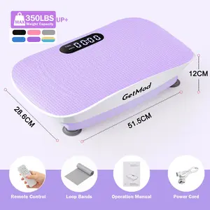 【Free Delivery】GetMod Pro Vibration Platform Exercise Machine, Full Body Home Fitness, Vibration Plate for Wellness & Circulation