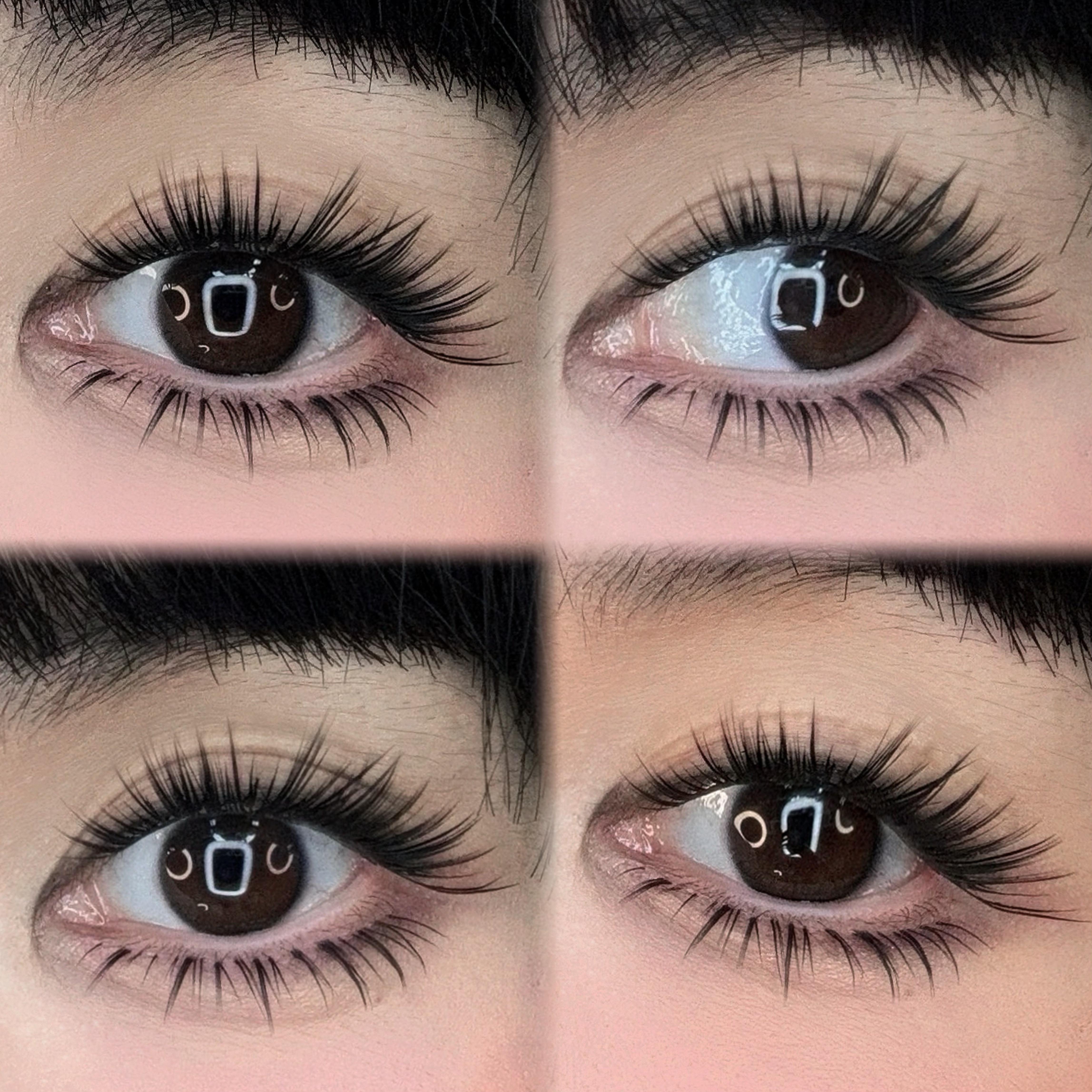 JVLBEAUTY 【Fortune Energy 888】Fox-Style Individual Cluster False Eyelashes, C Curl, Baby Curl, Asian-Inspired Look, Messy & Slanted Winged