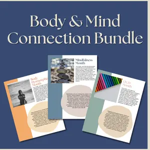 Body & Mind Connection Workbook Bundle 3 Therapist-Created Workbooks for Personal Growth Mindfulness OCD Relief & Body Dysmorphia