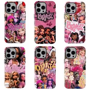 B-B-bratz Sweet and Cool Y2K Phone Case, Retro and Trendy Full Coverage Shockproof Protective Cover for iPhone 16/15/14/13/12/11/17 ProMax Plus for Samsung phones， an excellent choice for Halloween, Christmas and Thanksgiving.