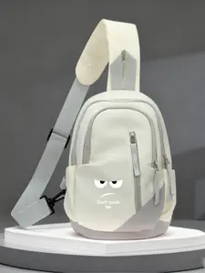 Fashion Casual Large Capacity Chest Bag Unisex Multifunctional Bag for Daily Commute and Cycling, Plain Design, All Seasons, Crossbody Shoulder Bag