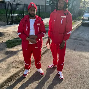 Flash red wind breaker suit