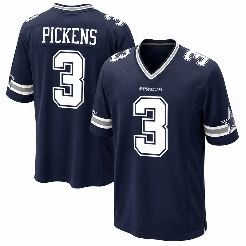 George Pickens #3 Dallas Navy Football Game Day Jersey - Men's & Women's Athletic Fan Collectible Shirt, Gift For Fans, Trending 2026