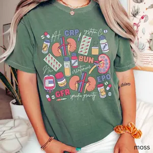 Nephrology Nurse Shirt, Dialysis Tech Urology Nurse , Kidney Doctor, CNA RN Renal Nursing Medical Laboratory Graduation Gift