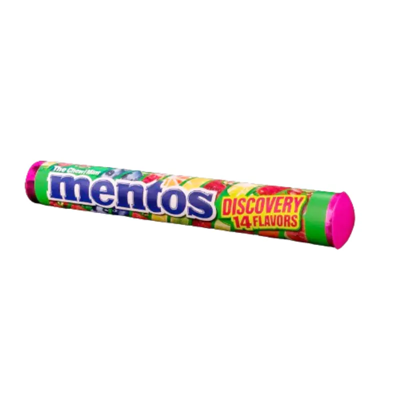 Mentos Discovery Chewy Mints - 15 Packs, 14 Different Flavors Mixed Assortment, Breath-Freshening Snack for Candy Enthusiasts, 1.32oz Chewable Treat