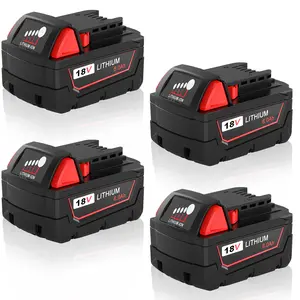 6000mAh Replacement for Milwaukee 18V Battery Compatible with 18 Volt Batteries 48-11-1860 48-11-1850 48-11-1828 48-11-1840 48-11-1862 Tools