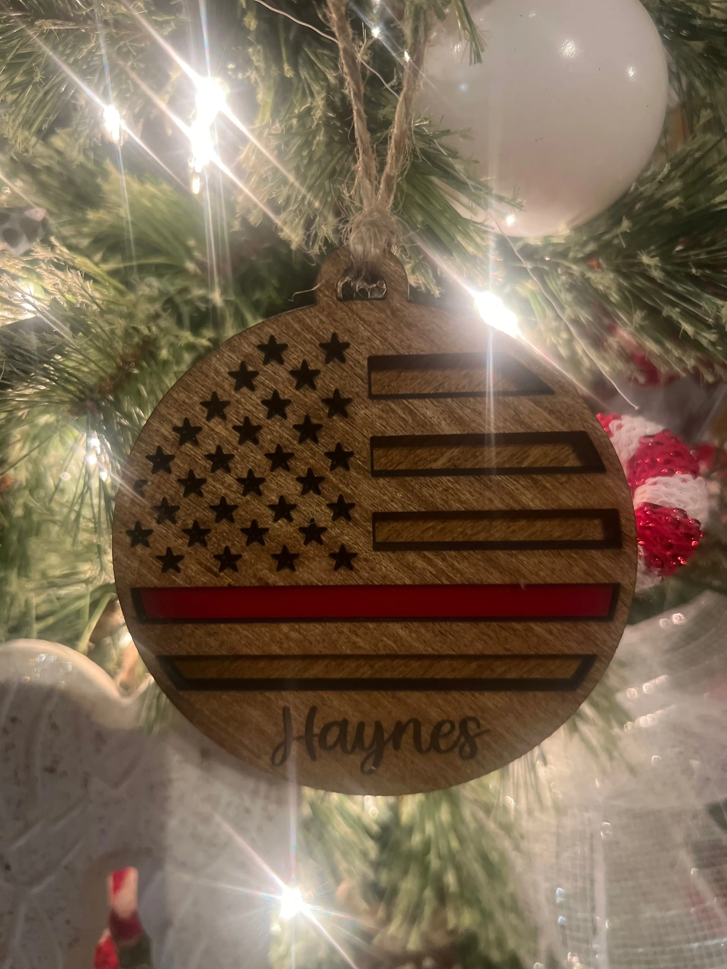 Firefighter customized ornament