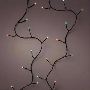 Celebrations 9080479 61.35 ft. Gold LED Multicolored Christmas Lights, Multi Color - 250 Count