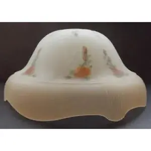Champagne & Peach Floral Reverse Painted Lamp Shade – 6¾" Height