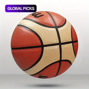 Professional Grade 5/6/7 Basketball, Ideal for Games and Training, High-Quality PU Material, Superior Grip and Bounce, Indoor/outdoor Use, and Design with Gold Accents