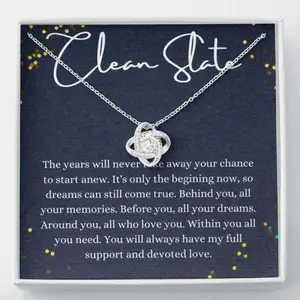 Friend Necklace, Clean Slate Gift Necklace, Starting Over Gift For Her, Recovery Gift, Sobriety Gift, New Beginning Necklace 162, Friendship necklace, matching sets, BFF gifts, meaningful jewelry, best friend forever