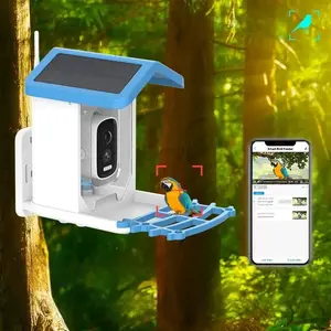 Smart Bird Feeding With Live HD Video, Solar Powered, AI Recognition, Auto-Capture & Instant Notify