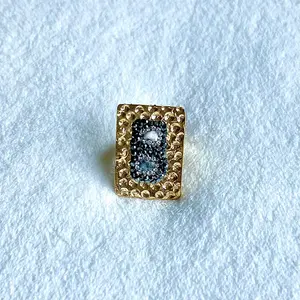 Gold Rectangular Ring