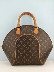 Pre-owned Coated Canvas Clutches & Wristlets Louis Vuitton Monogram Ellipse MM Handbag【TH0022】