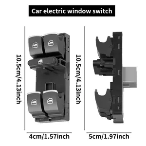 Driver Power Window Lifter Switch 5nd959857 for Volkswagen Golf Mk5/mk6/gti, Oe Replacement with Backlight, Compatible with Multiple Models