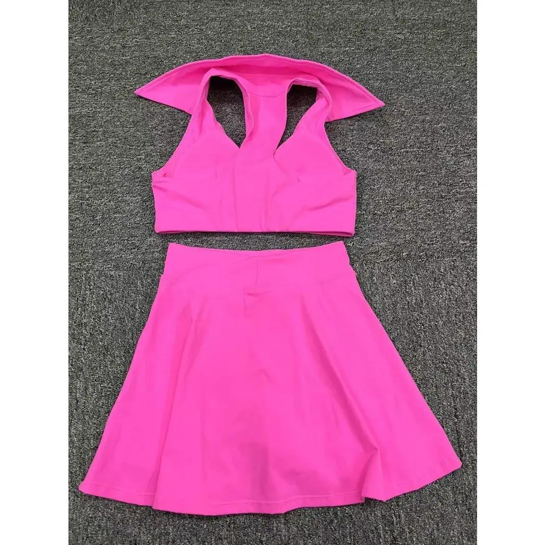 Seamless Tennis Skirt Set – Quick-Dry Workout Outfit
