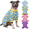 XPUDAC Pet Christmas Clothing 4-Pc Matching Set, Duckie & Strawberry Cartoon Print Cozy Wear for Small-Medium-Large Dogs & Cats (3XL 40-50 lbs, 5XL 65-80 lbs) - Festive Machine Washable Animal Apparel Gift with Back Length Measurement Tip
