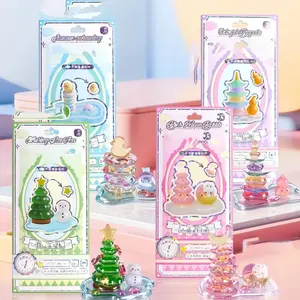 3D Puffy Stackable Stickers, Kawaii Cartoon Embossed DIY Craft Sticker for Adults, Solid & Squishy