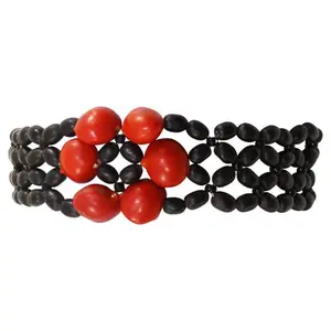 Eco-friendly Women Good Luck Bracelet for Women w/Huayruro Red Seeds 6” - 8.5”