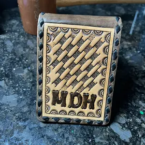 Custom Leather Money Clip Wallet for Men - Handmade Leather Wallet