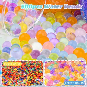 2000 Pcs Water Spirit Toy Set, Magic Hydrogel Bead Set, Colorful Expanding Water Bead for Centerpieces Vase Filler Beads for Soilless Planting, Fragrance Diffusion, Floating Candle Holding,Non-Toxic Beads for Wedding Centerpiece,Floral Decorations