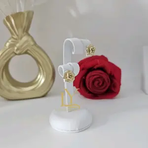 LaYaiBoutique #2386 14k gold plated flower earrings, High Quality