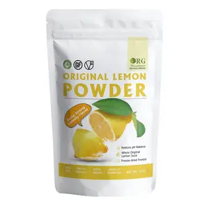 orgnisulmte Lemon Powder,Whole Lemon Juice Freeze Dried Powder Strong Lemony Flavor 8 Oz