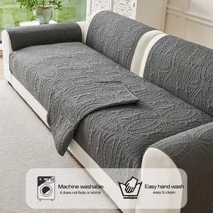 1pc Fashionable and Simple Couch Cover, Suitable for All Seasons, Scratch-Resistant, Anti-Slip, Machine Washable, Pet-Friendly, Available in Multiple Colors, Fits Single to Multi-Seater Couches
