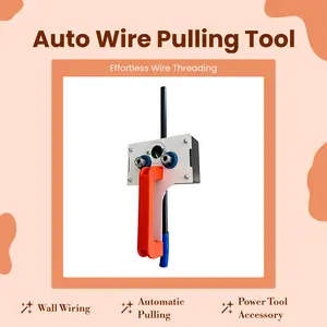 Wall wiring machine electrical wire threading device, electrical wire pulling tool, automatic wire pulling wire traction device, suitable for electrical wiring