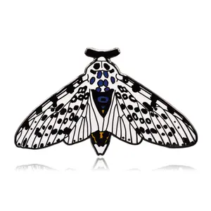 Giant Leopard Moth Hard Enamel Pin