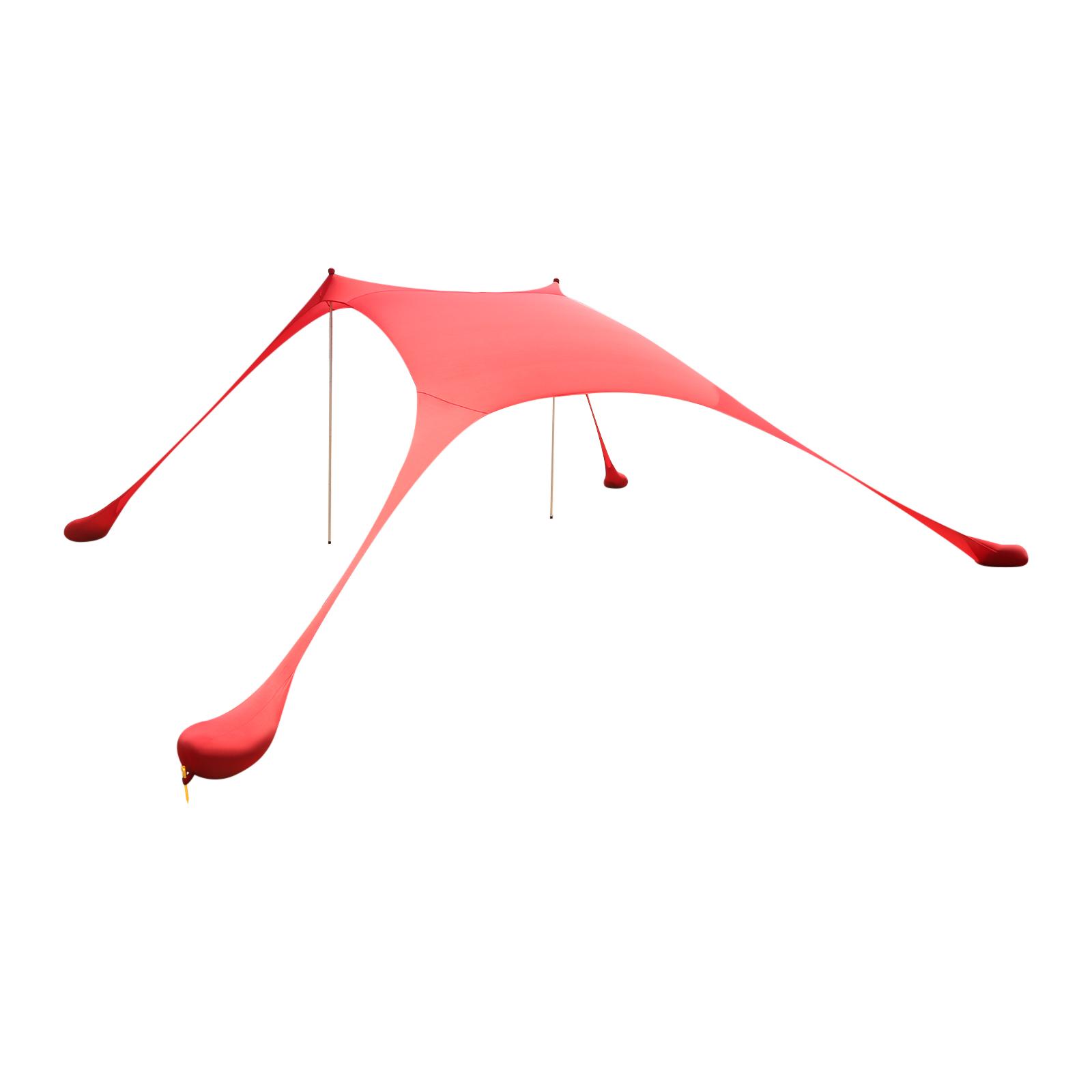 Beach Stretch Tent, Outdoor Tent for Beach Camping,Beach Elastic Sunshade - Red