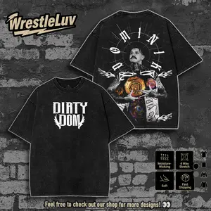 DIRTY DOM DOMINIK MYSTERIO WASHED TEE, Wrestling Tee, Wrestling Graphic Tee, Wrestler Shirt, Sports Shirt, Vintage Wresting Shirt, Wrestling Gift tshirts Menswear Top