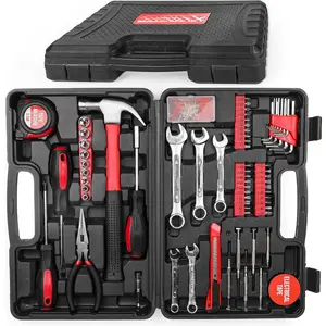 148- Household Tool Kit with Sturdy Case -   Repair Tools Set for Men & Women, DIY Hand Tool Set for Apartment, Garage, Office, and  Maintenance
