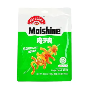 WEILONG Konjac Jelly Spicy & Sour Flavor 138g - Low Calorie, Low Fat, High Fiber Snack