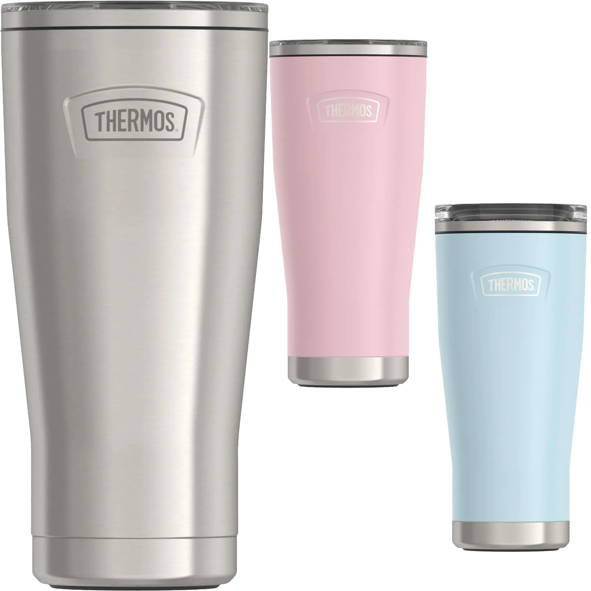 Thermos 24. oz Icon Vacuum Insulated Stainless Steel Tumbler w/ Slide Lock Lid