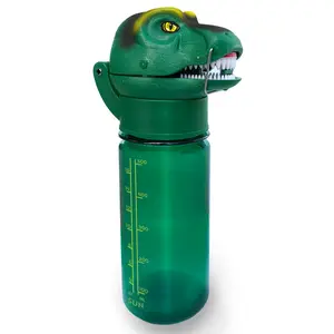 RoarBottle T-Rex - Roaring Dinosaur Water Bottle for Kids - Cool Realistic TRex Roar - Spill and Leak-Proof BPA Free Tritan WaterBottle for Children