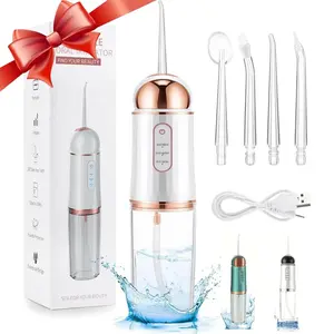 Portable Rechargeable Water Flosser, 1 Box Waterproof Oral Irrigator & Accessories, Teeth Cleaner for Women & Men Home & Travel Use