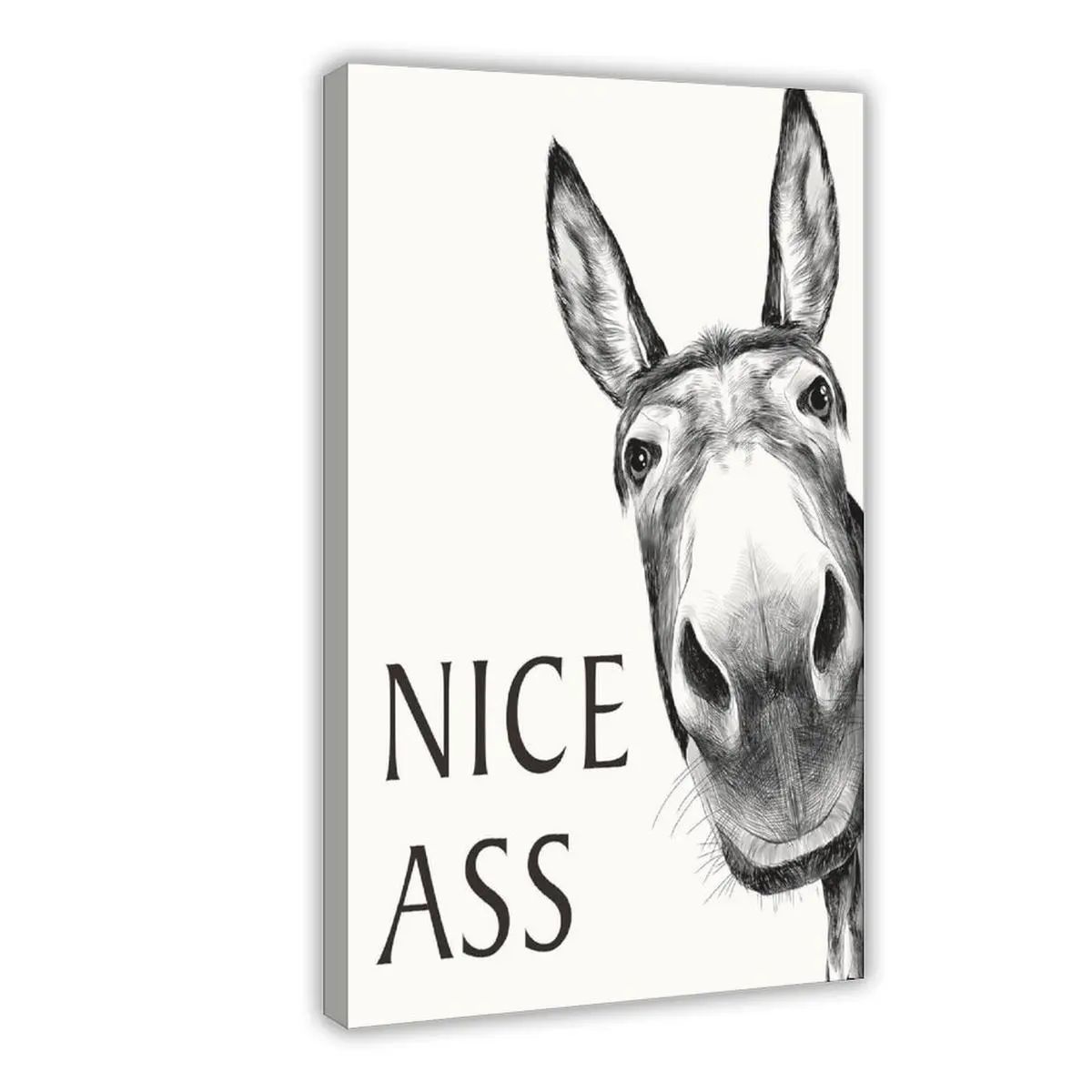 Bathroom Art Wall  Farmhouse Home  Vintage Funny Signs Donkey For Home  restaurant decor cheese heads