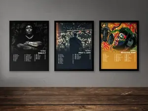 Rod's Wave Poster Set Of 10 Album Poster | SoulFlyy | Pray'y 4 Love | Beautiful Mind | Nostalgia's Album Poster No Frame