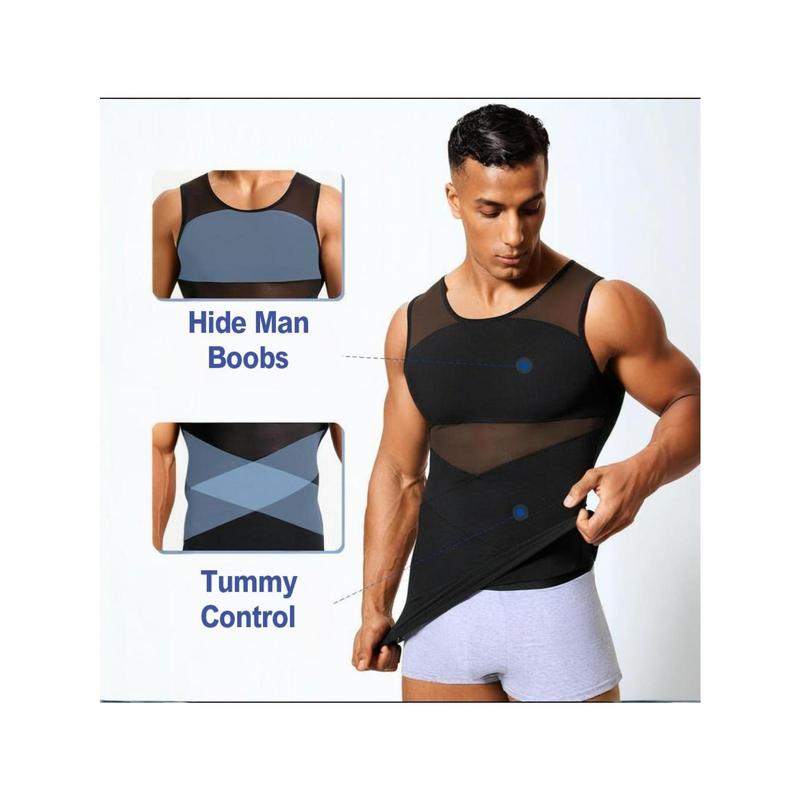 Compression Shirts Tummy Control Gynecomastia Shapewear Seamless Moobs Undershirt Body Shaper Vest for Healthy Shaping Corset Abdomen Men's Breathable Quick-Dry Tank Tops calf  leather High Waisted Leggings