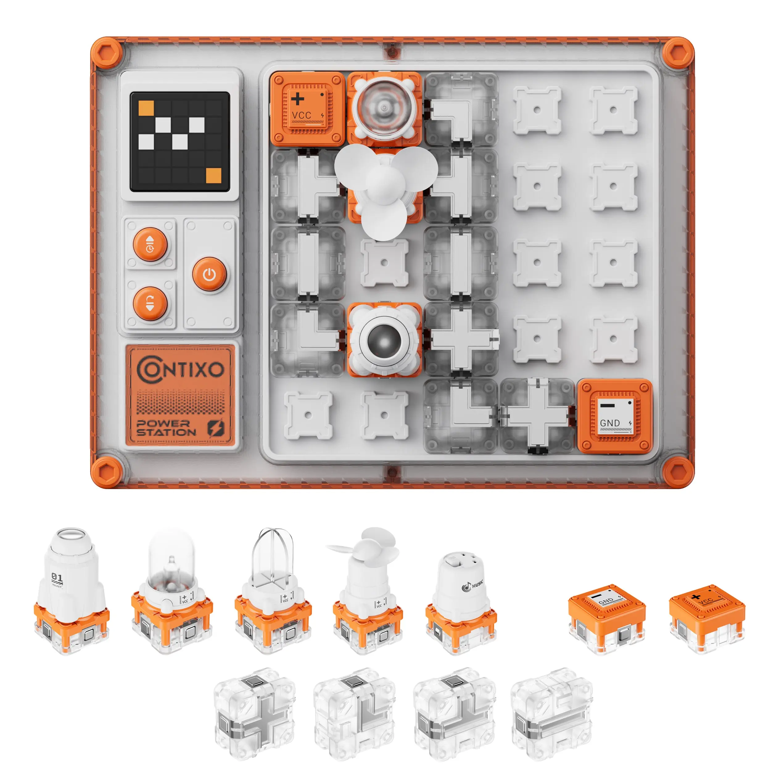 Contixo CB1 Kids Circuit Building Kit – 500+ STEM Experiments, Snap-Together Electronics Discovery Set for Creative Engineering Play
