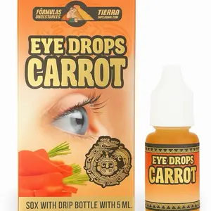 Carrot Eye Drops / Gotas de Ojos Zanahoria – Natural Vision Support with Carrot Extract | Apoyo Natural para la Visión con Extracto de Zanahoria | 5 mL Dropper Bottle / Frasco con Gotero