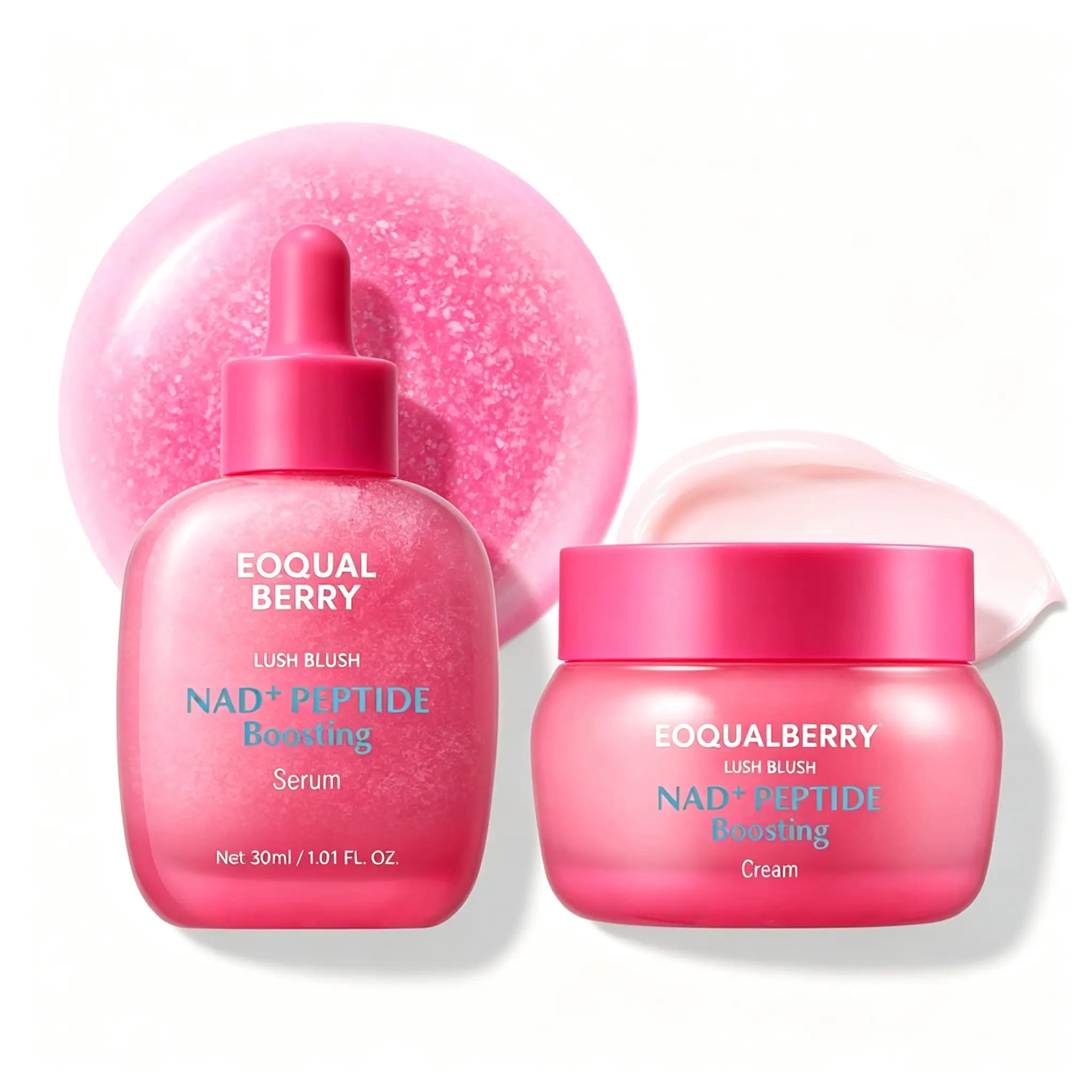 EQQUALBERRY NAD+ Longevity Ritual:Peptide Boosting Serum & Cream Duo |Advanced Anti-Aging & Cellular Skin Repair |Firming & Lifting for Face, Neck & Body
