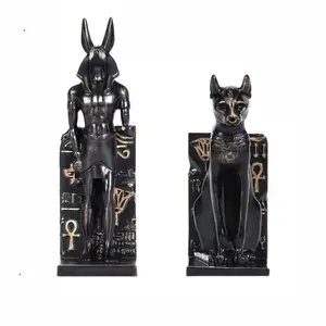 Egyptian Animal Goddess Anubis Design Fridge Magnet, 2 Counts/set Creative Egyptian Mythology Magnetic Sticker, Home Decoration for Kitchen Office School