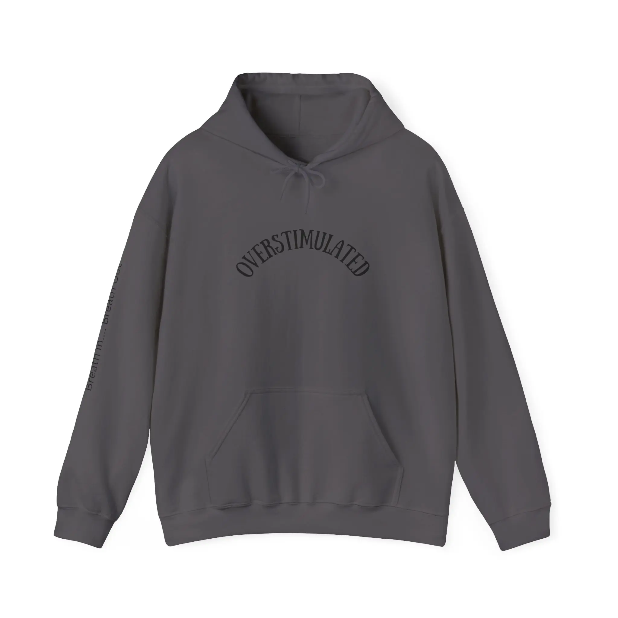 Mental Health Calm Hoodie, Overstimulated Relax Sweatshirt, Breath In Breath Out, Cozy, Comfy, Cute, Unisex Heavy Blend™ Hoodie
